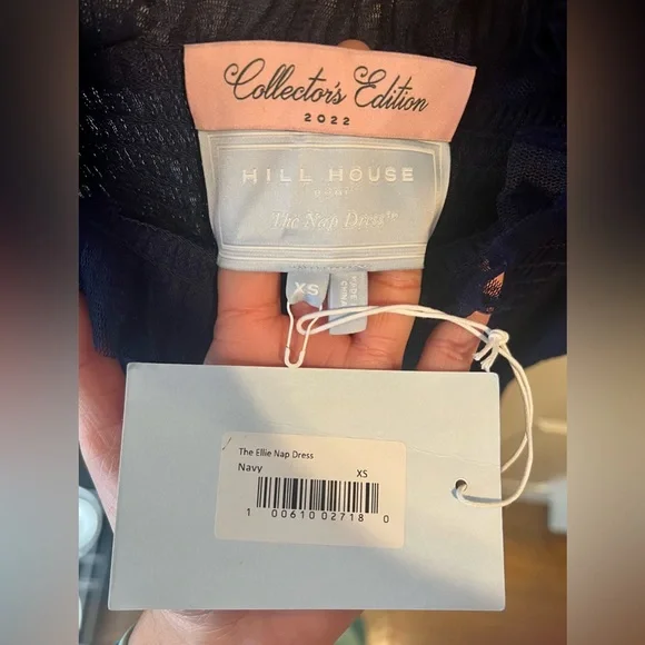 Hill House Navy Tulle Ellie Nap Dress XS NWT - Picture 4 of 8